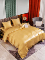 [Champagner] SilkSilky-DE Bettwäsche Sets 004