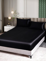 [Schwarz] SilkSilky-DE 25Momme Bettwäsche Sets 001