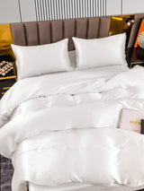 [Weiß] SilkSilky-DE 22Momme Reine Seide Bedding Set 006,