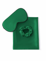 [Dunkelgrün] SilkSilky-DE 19Momme Reine Seide Pillowcase Set 001