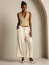 [Beige] SilkSilky-DE 19Momme Damenhosen 008