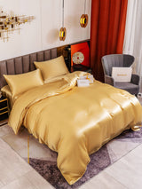 [Champagner] SilkSilky-DE 19Momme Bettwäsche Sets 003