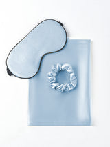 [Hellblau] SilkSilky-DE 19Momme Reine Seide Pillowcase Set 006
