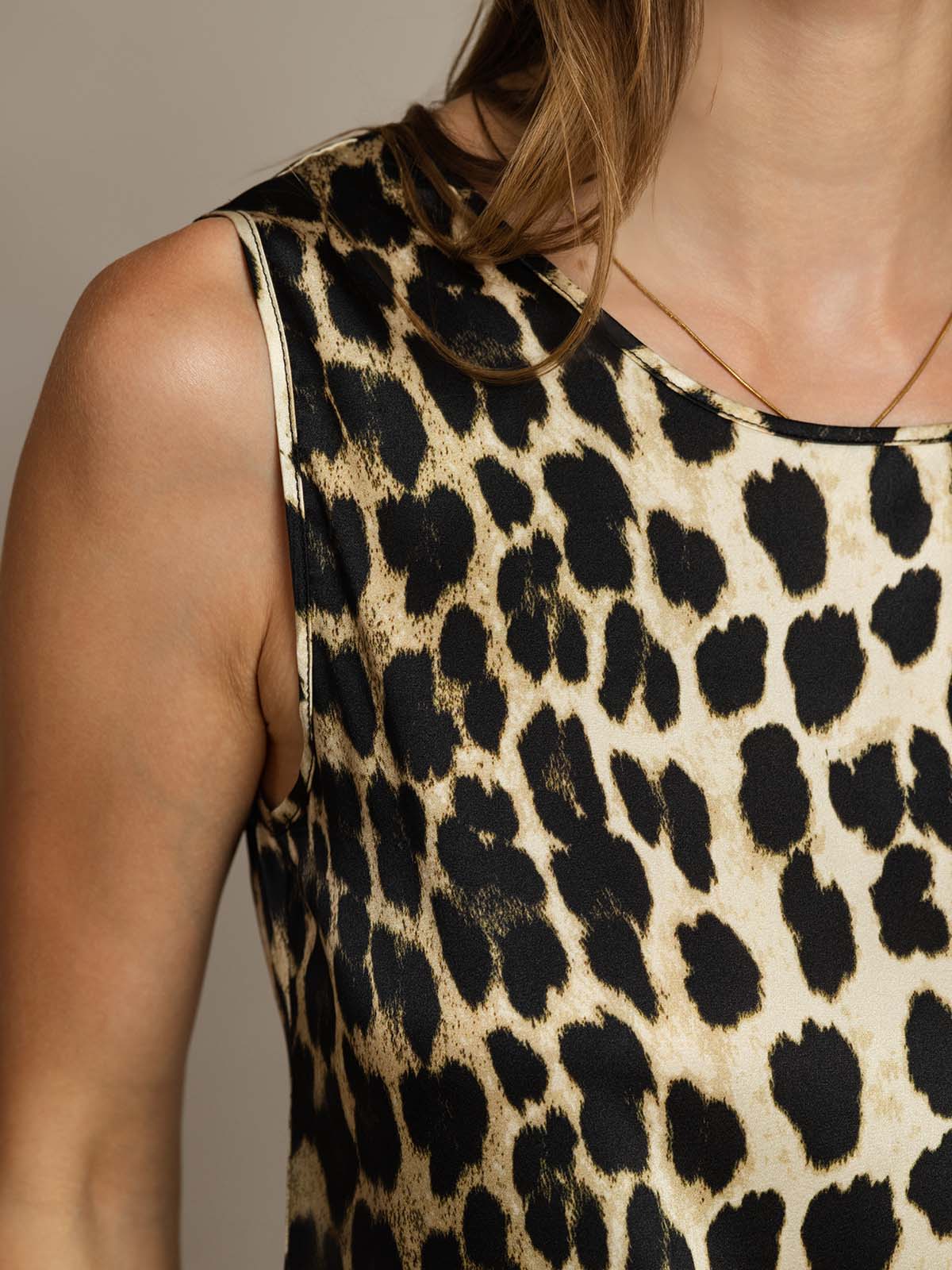 [Leopard] SilkSilky-DE 19Momme Seide Camisoles 005