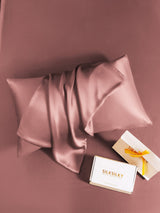 [Blasses Mauve] SilkSilky-DE 19Momme Reine Seide Pillowcase 004