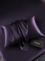 [Dunkelviolett] SilkSilky-DE 30Momme Reine Seide Pillowcase 004