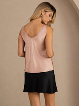 [Toskana] SilkSilky-DE Sleeveless V Neck Cami Top 002