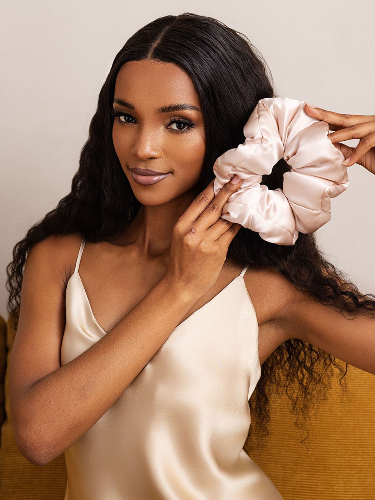 [Rosa] SilkSilky-DE Reine Seide Scrunchie 003
