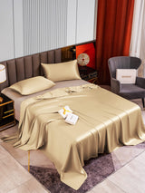 [Beige] SilkSilky-DE 22Momme Bettwäsche Sets 002