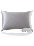 SilkSilky DE 22Momme Reine Seide Pillowcase Set Silber 001