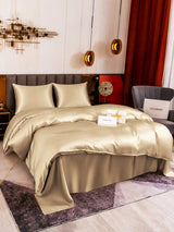 [Beige] SilkSilky-DE Bettwäsche Sets 003
