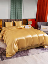 [Champagner] SilkSilky-DE Bettwäsche Sets 005