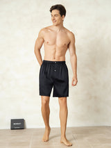 [Schwarz] SilkSilky-DE Mens Sleep Bottoms 003