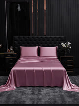 [Blasses Mauve] SilkSilky-DE 25Momme Reine Seide Bedding Set 001