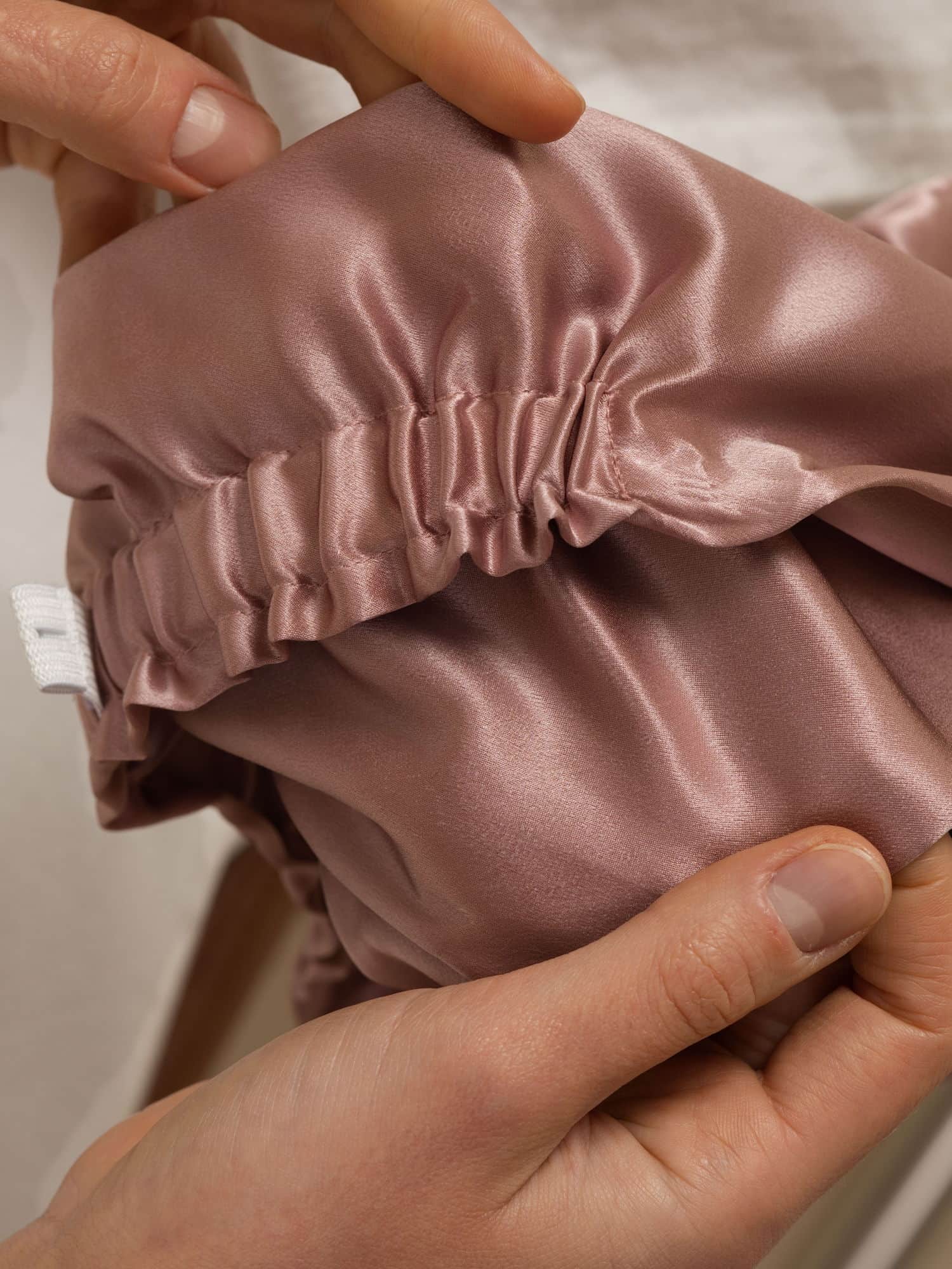 [Blasses Mauve] SilkSilky-DE 22Momme Schlafmützen 005