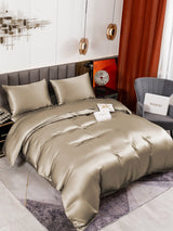 [Khaki] SilkSilky-DE 19Momme Bettwäsche Sets 001