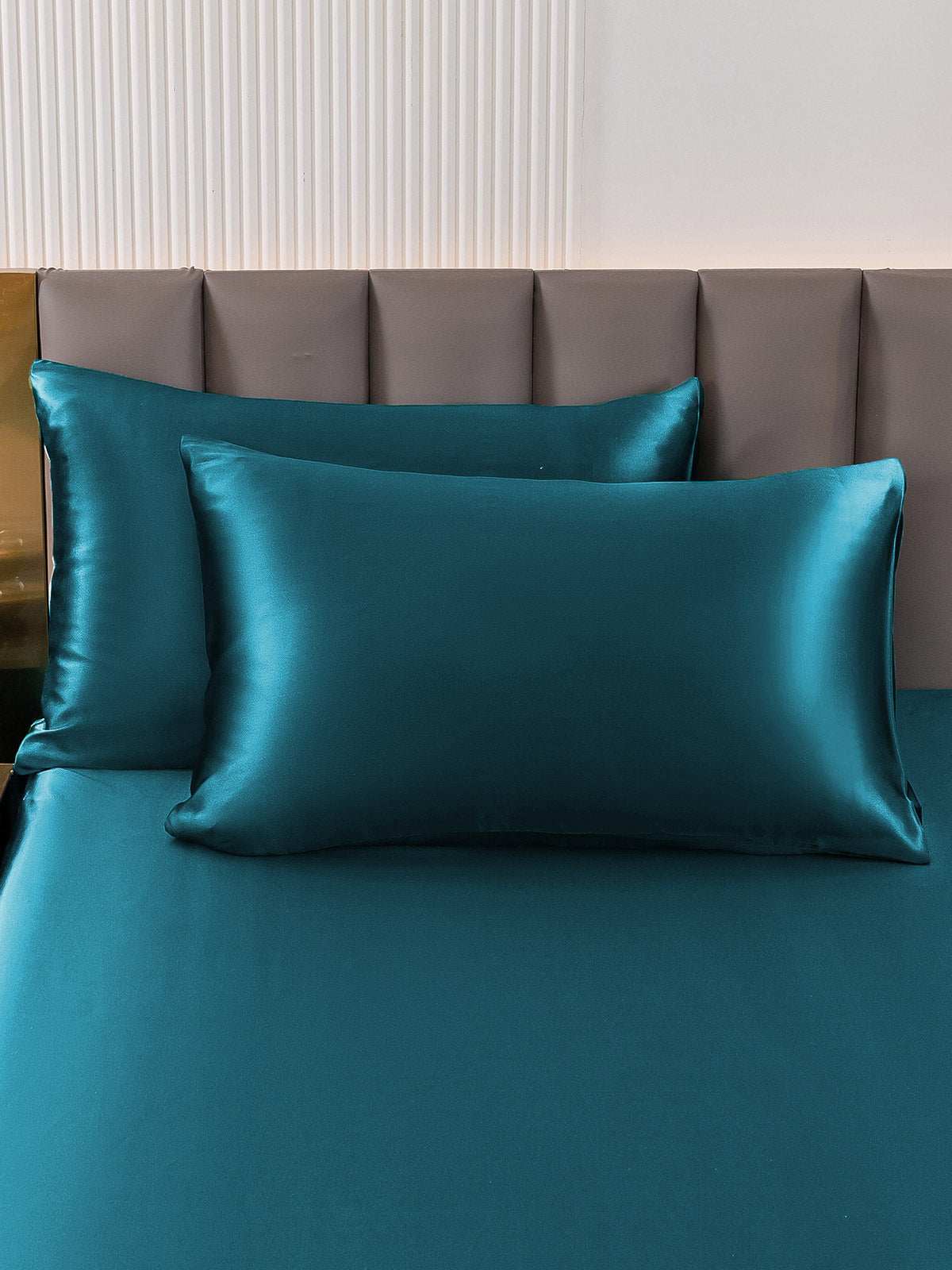 [König Blau] SilkSilky-DE 22Momme Reine Seide Pillowcase 001