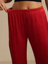 [Rotwein] SilkSilky-DE Women's Sleep Pants 005