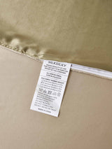 [Beige+Khaki] SilkSilky-DE 22Momme Reine Seide Bedding Set 008,