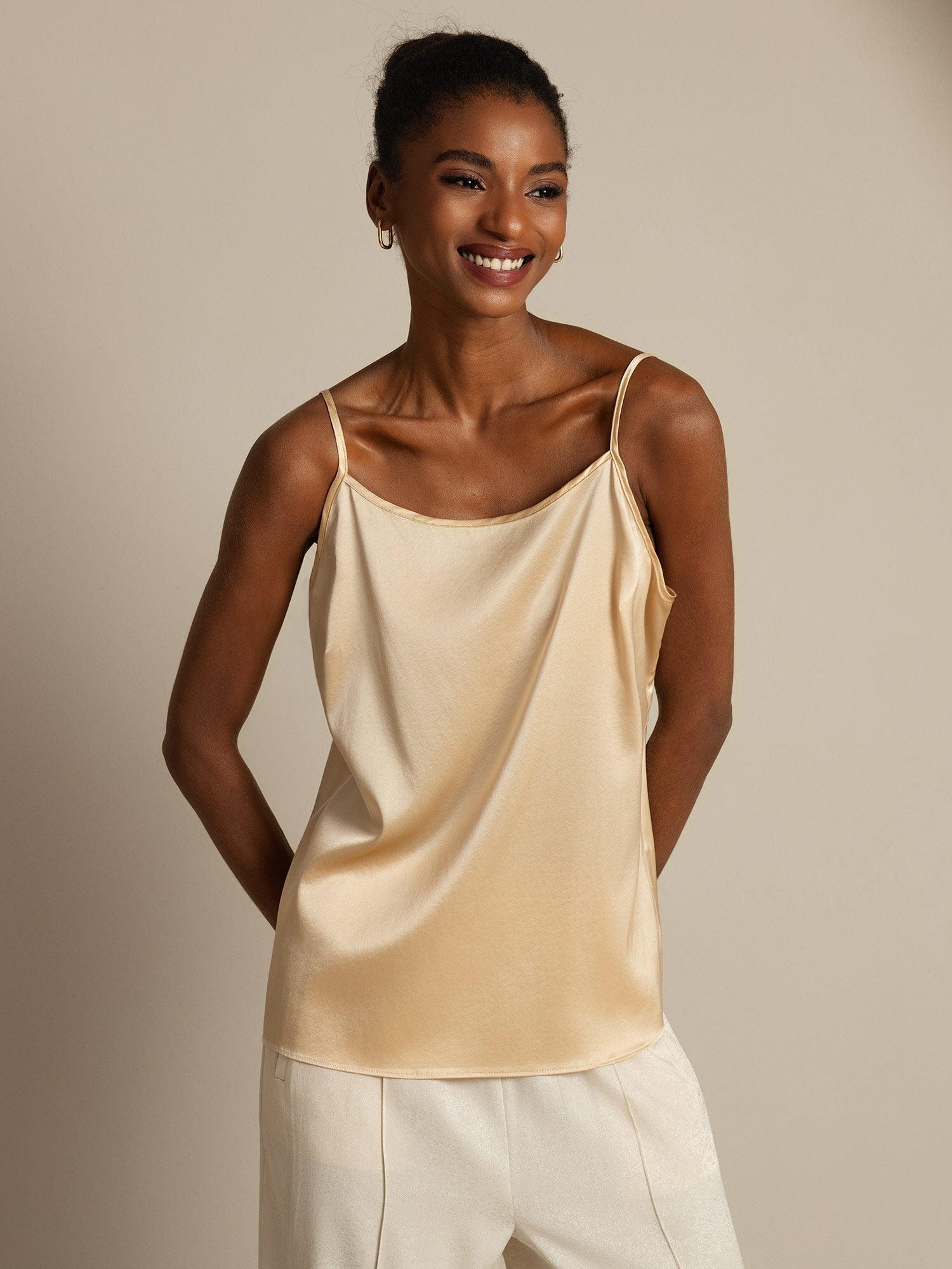 [Champagner] SilkSilky-DE 19Momme Seide Camisoles 006
