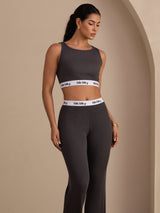 [Grau] SilkSilky-DE Sleeveless Crew Neck Women's Outfit Sets 003