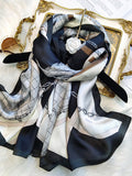 SilkSilky DE Reine Seide Scarf Schwarz 001