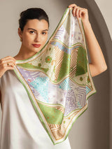 [P100] SilkSilky-DE Reine Seide Scarf 005,