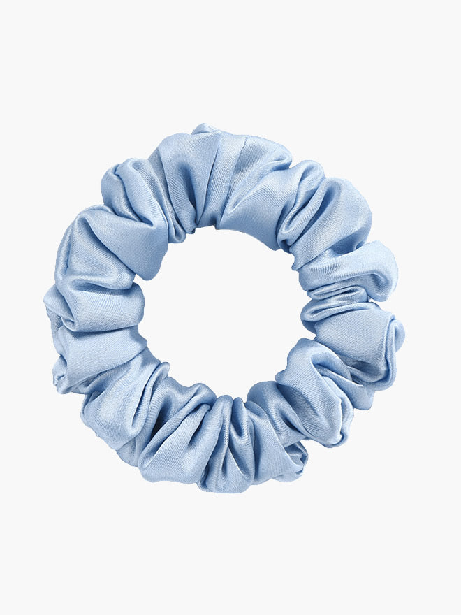 [Hellblau] SilkSilky-DE 19Momme Reine Seide Scrunchie 004