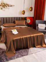 [Kaffee] SilkSilky-DE 19Momme Bettwäsche Sets 004