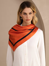 [Orangenes Quadrat] SilkSilky-DE Schals 003