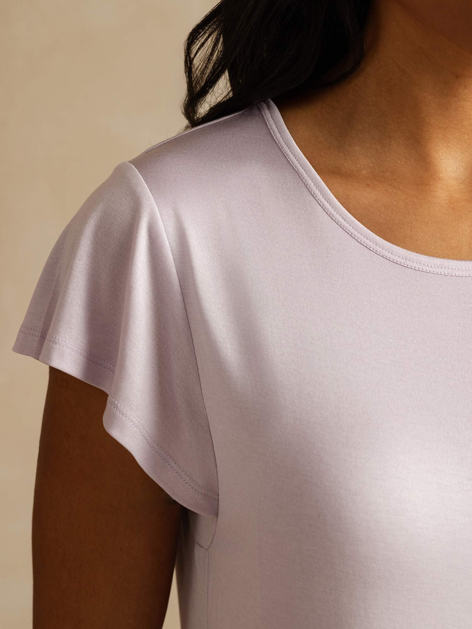 [Lavendel] SilkSilky-DE Reine Seide Nightgown 004