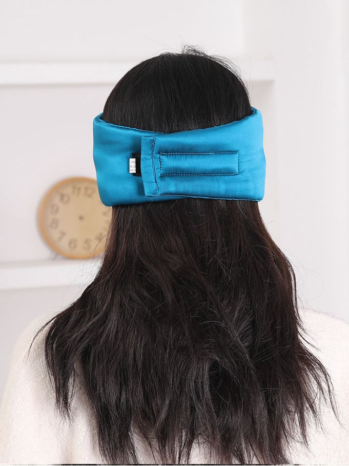 [König Blau] SilkSilky-DE 19Momme Reine Seide Eye Mask 003