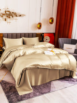 [Beige] SilkSilky-DE 19Momme Bettwäsche Sets 003
