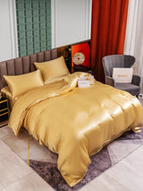 [Champagner] SilkSilky-DE 25Momme Reine Seide Bedding Set 004
