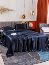 [Dunkelblau] SilkSilky-DE 19Momme Bettwäsche Sets 003