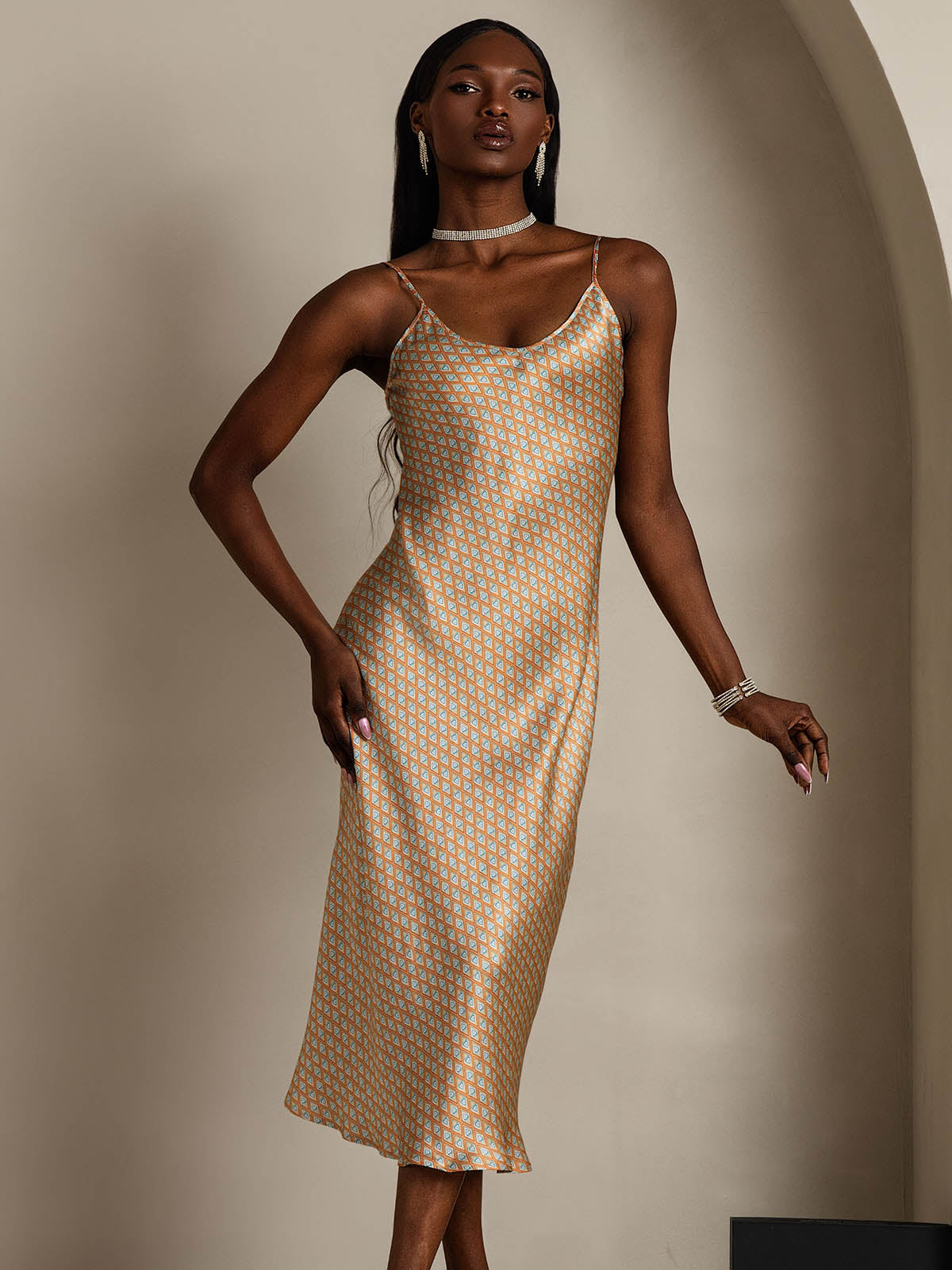 [Kaffee] SilkSilky-DE Reine Seide Nightgown 005,