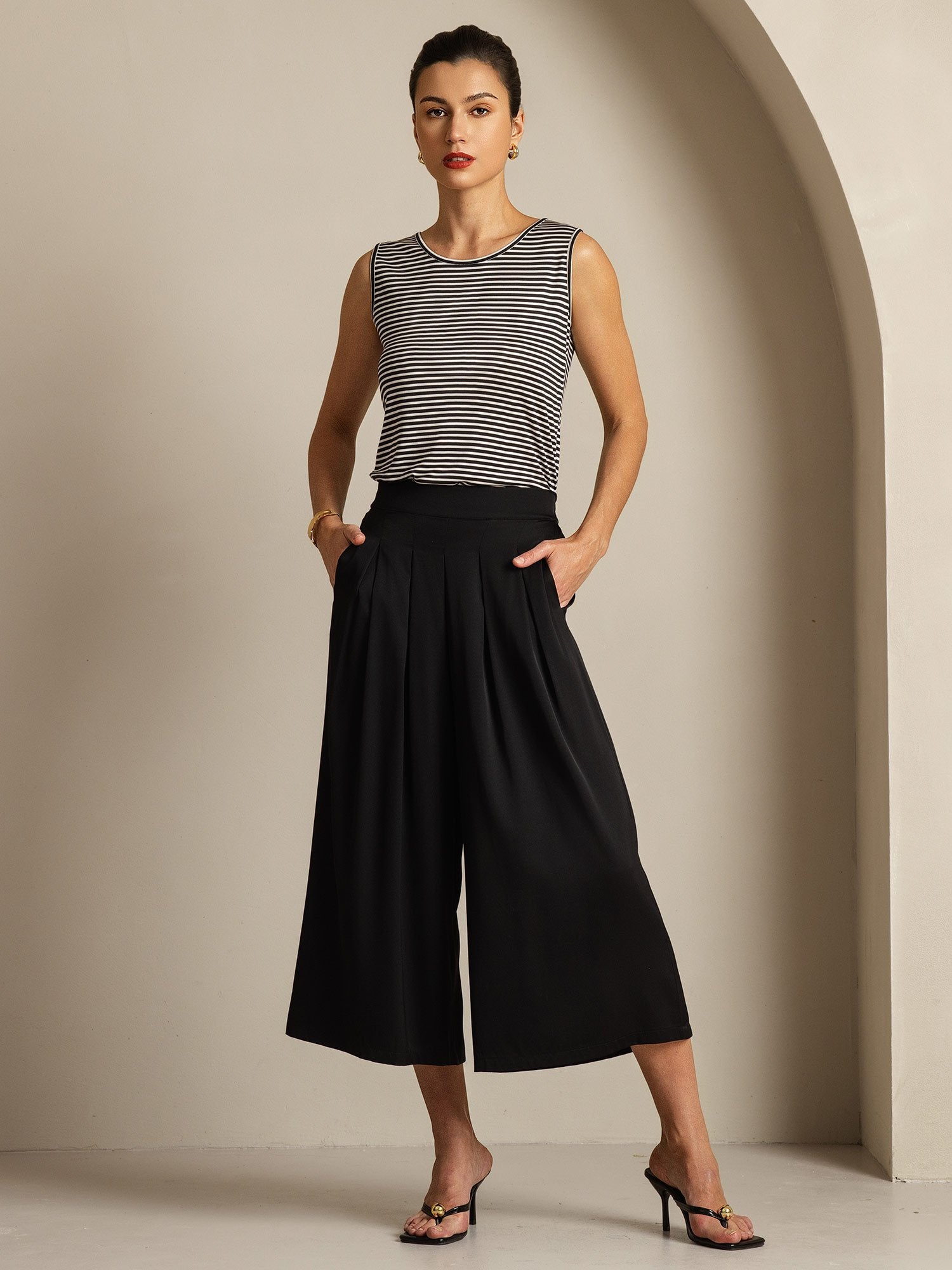 [WeißerStreifen] SilkSilky-DE Reine Seide Camisoles 008