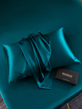 [König Blau] SilkSilky-DE 22Momme Reine Seide Pillowcase 005