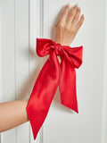 SilkSilky-DE 19Momme Reine Seide Scrunchie Rot 001