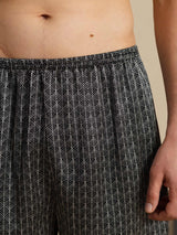 [Schwarzer Ginkgo] SilkSilky-DE Mens Sleep Bottoms 005