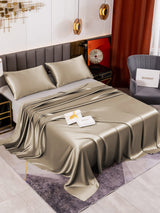[Khaki] SilkSilky-DE 19Momme Bettwäsche Sets 001