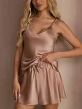 [Toskana] SilkSilky-DE Sleeveless V Neck Camisole-Set 004