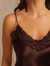 [Braun] SilkSilky-DE Sleeveless V Neck Camisole-Set 004
