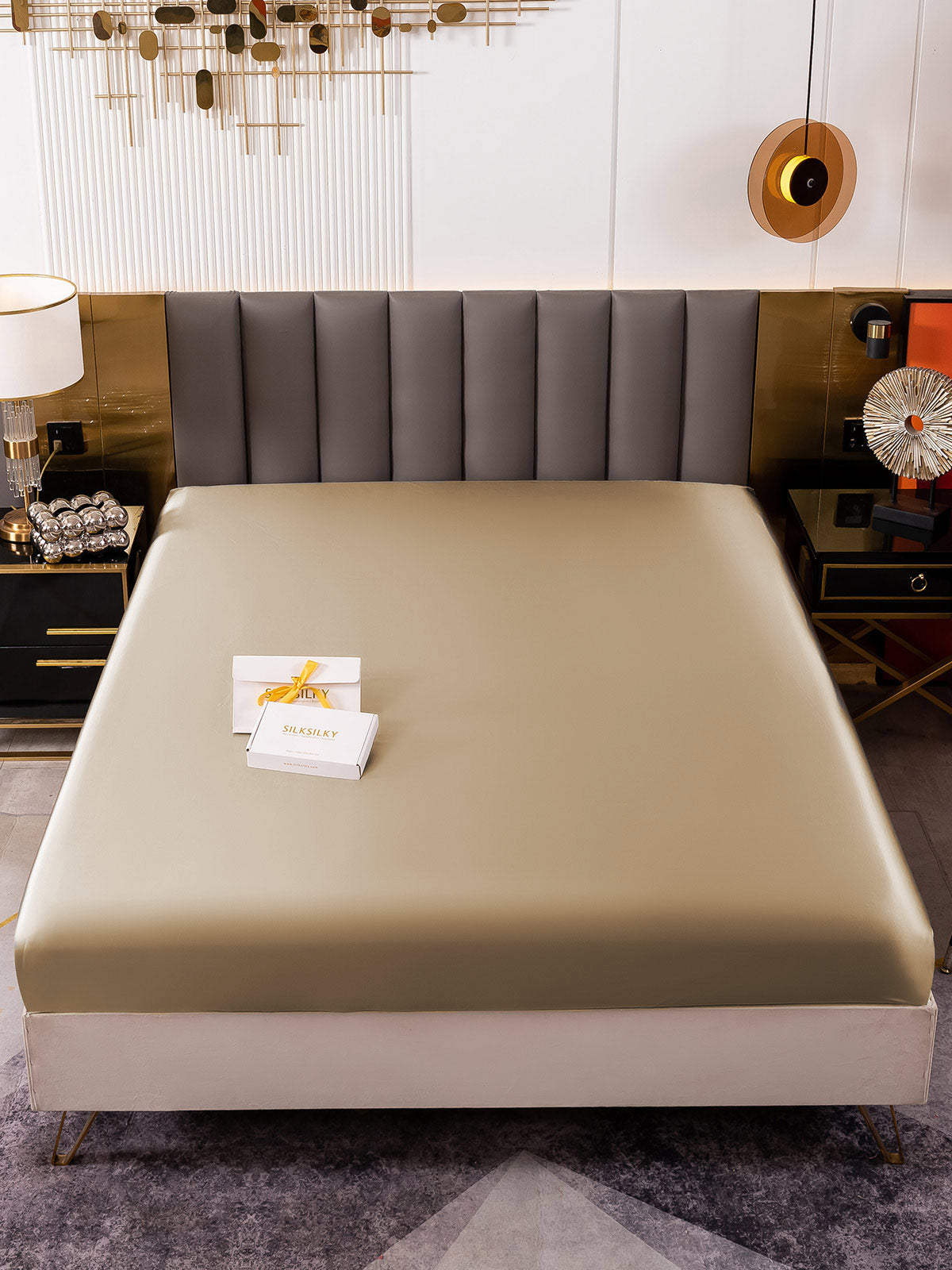 [Beige] SilkSilky-DE 19Momme Sheet 002