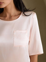 [Rosa] SilkSilky-DE Half Sleeve T-Shirt 004