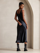 [Schwarz] SilkSilky-DE Sleeveless Kleider 002