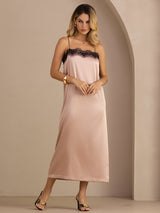 [Toskana] SilkSilky-DE Spaghetti Strap Square Neck Kleider 007