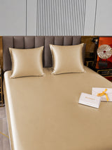 [Beige] SilkSilky-DE Bettwäsche Sets 005