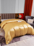 SilkSilky DE 22Momme Reine Seide Duvet Cover Champagner 003