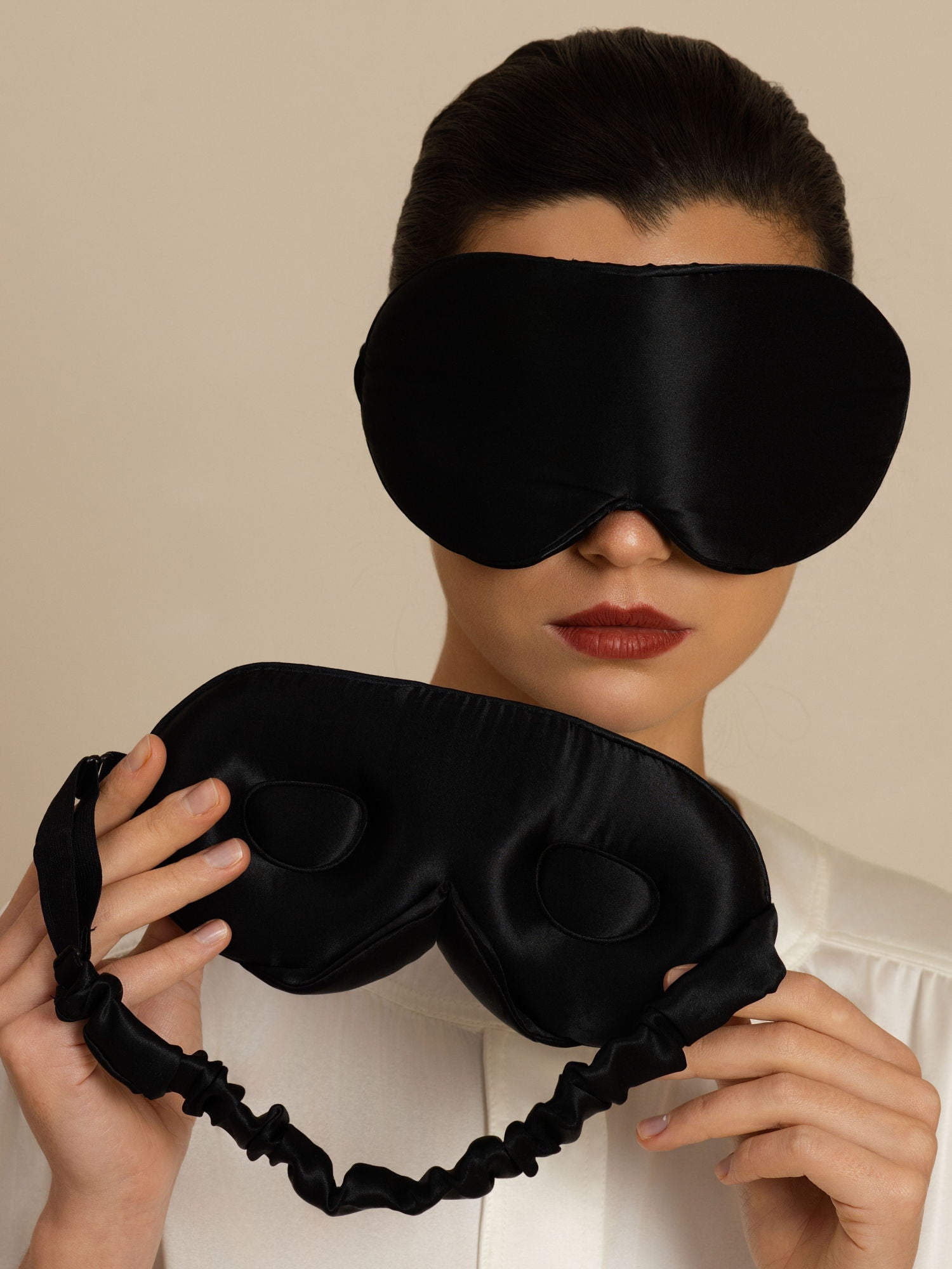 22 Momme 3D Schlafmaske Aus Reiner Seide Mit Verbessertem Nasenflügel –  DE-SILKSILKY